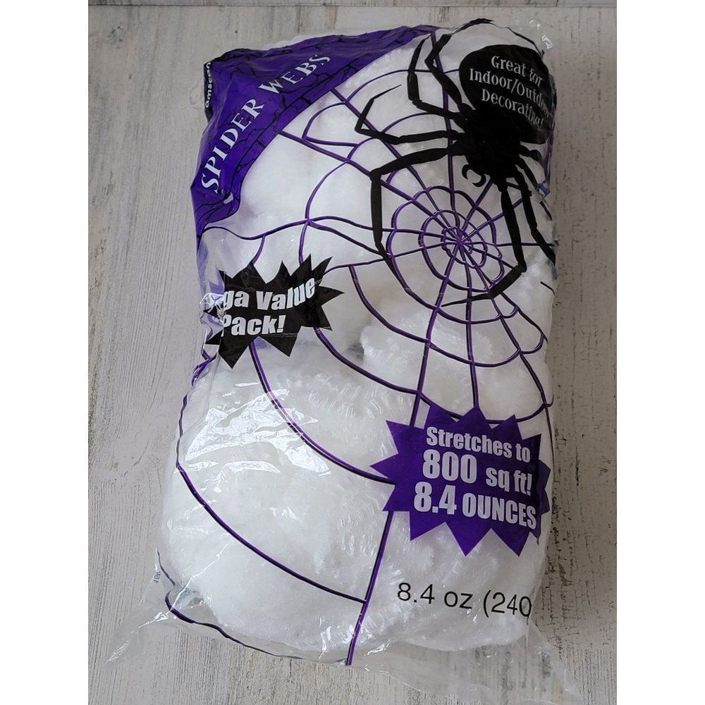 Amscan Halloween spider web stretch Halloween scary prop‎ decor